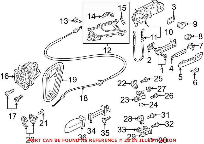 Audi Door Hinge - Driver Side Lower 8W0833405A